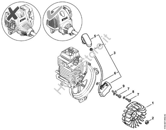 Impianto di accesione Motori Kombi (KM) KM 100 R della marca STIHL