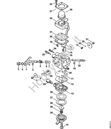 Carburatore C1Q-S176 Motori Kombi (KM) KM 130 della marca STIHL