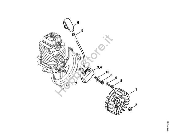 Impianto di accesione Motori Kombi (KM) KM 130 R della marca STIHL