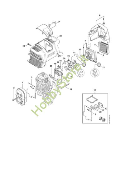 Picture of Silenziatore, filtro aria KM 131 R