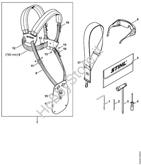 Attrezzi, accessorio a richiesta Motori Kombi (KM) KM 55 della marca STIHL