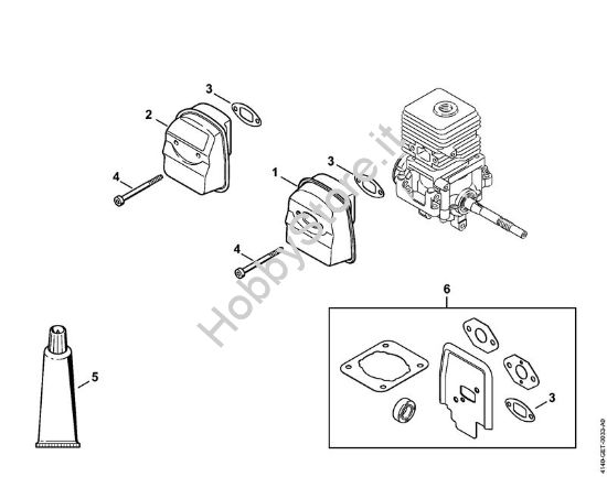 Silenziatore Motori Kombi (KM) KM 55 della marca STIHL