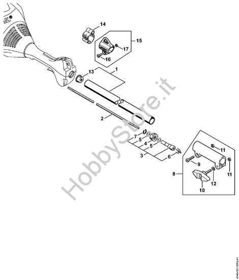 Stelo, Impugnatura circolare KM 55, KM 55 C-E Motori Kombi (KM) KM 55 C-E della marca STIHL