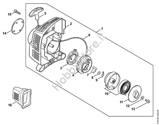 Dispositivo di avviamento ErgoStart Motori Kombi (KM) KM 55 RC-E della marca STIHL