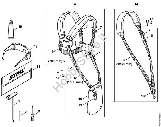 Attrezzi, accessorio a richiesta Motori Kombi (KM) KM 90 della marca STIHL