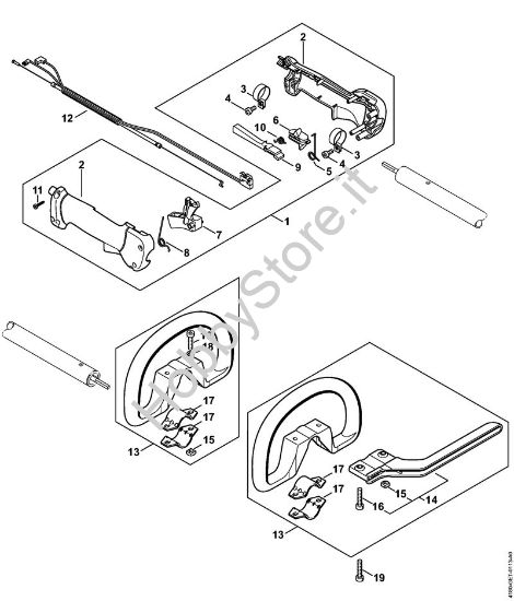 Impugnatura Motori Kombi (KM) KM 90 della marca STIHL