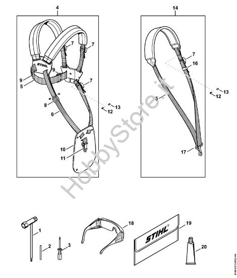 Attrezzi, accessorio a richiesta Motori Kombi (KM) KM 94 RC-E della marca STIHL