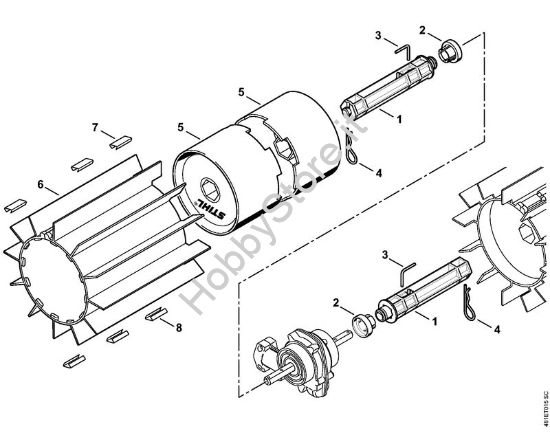 spazzatrice a spazzola rotanti KW-MM Attrezzi per montaggi multipli (-MM) KW-MM della marca STIHL