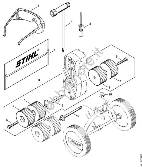 Attrezzi, accessorio a richiesta MultiMotore (MM) MM 55 della marca STIHL