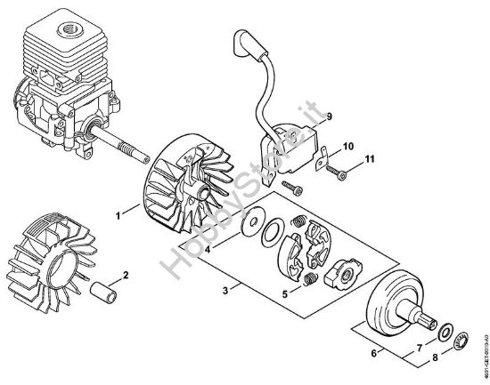 Impianto di accesione, Frizione MultiMotore (MM) MM 55 della marca STIHL