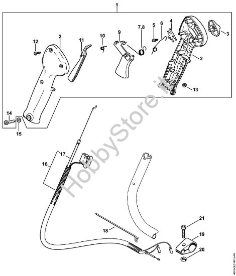 Impugnatura di comando MultiMotore (MM) MM 55 della marca STIHL