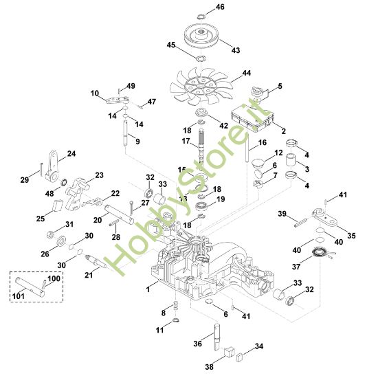 Picture of B - Parte superiore cambio K46 F