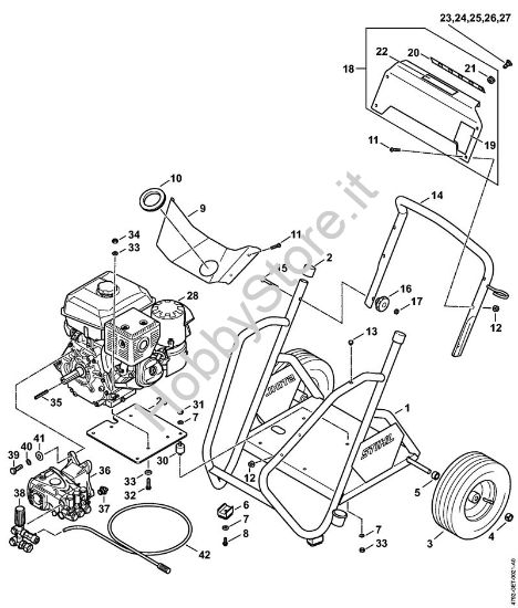Carrello Idropulitrice a benzina (RB) RB 800 della marca STIHL