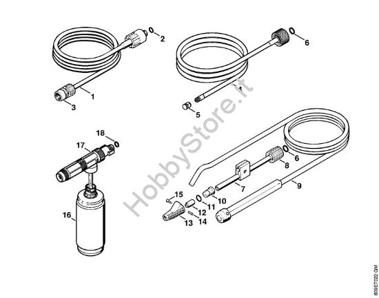 Attrezzi, accessorio a richiesta Idropulitrice elettrica (RE) RE 102 K della marca STIHL