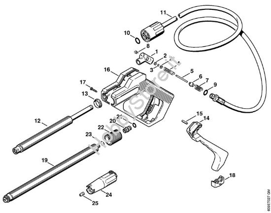 Pistola, tubo nebulizzatore Idropulitrice elettrica (RE) RE 102 K USA della marca STIHL