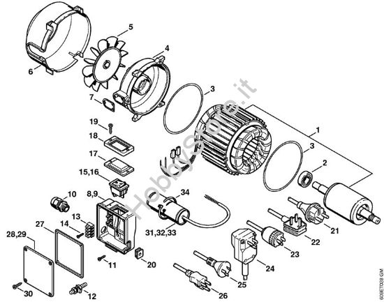 Elettromotore Idropulitrice elettrica (RE) RE 104 K della marca STIHL