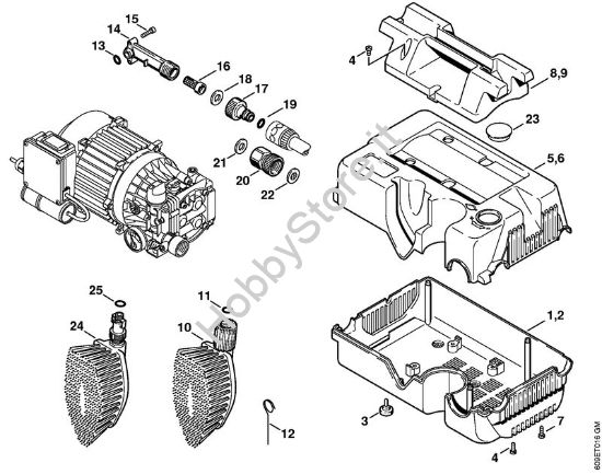 Cappottatura Idropulitrice elettrica (RE) RE 106 K della marca STIHL