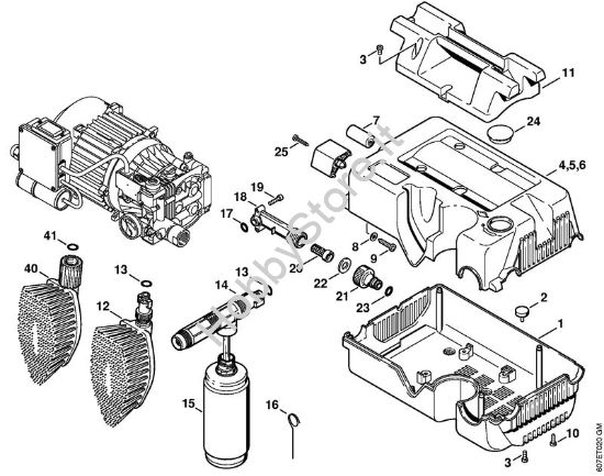Cappottatura Idropulitrice elettrica (RE) RE 106 KM della marca STIHL