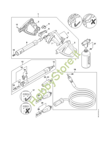 Picture of Pistola, tubo nebulizzatore RE 110