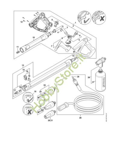Picture of Pistola, tubo nebulizzatore RE 110