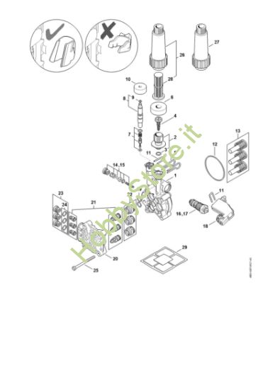 Picture of Pompa, blocco valvole RE 110
