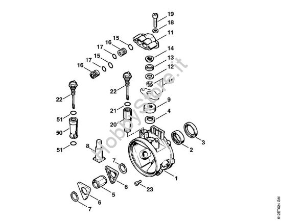 Corpo pompa Idropulitrice elettrica (RE) RE 110 K della marca STIHL