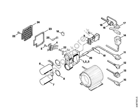 Scatola interruttore Idropulitrice elettrica (RE) RE 110 K della marca STIHL