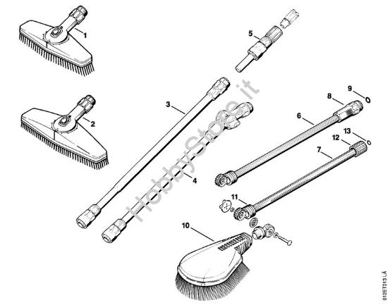 Attrezzi, accessorio a richiesta Idropulitrice elettrica (RE) RE 120 K della marca STIHL