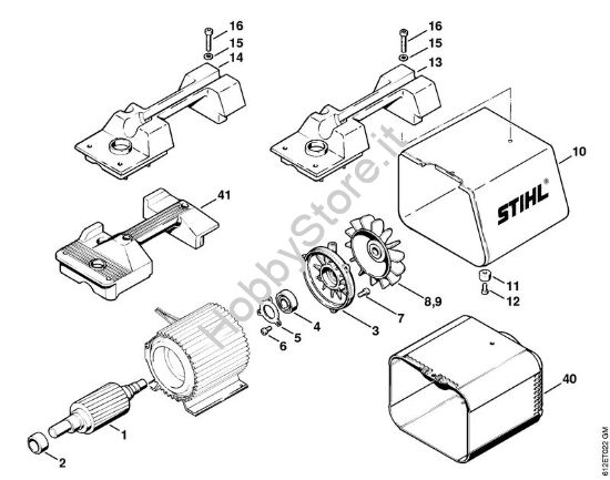Rotore Idropulitrice elettrica (RE) RE 120 K della marca STIHL