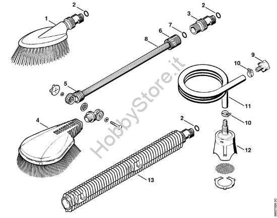 Attrezzi, accessorio a richiesta Idropulitrice elettrica (RE) RE 125 K della marca STIHL