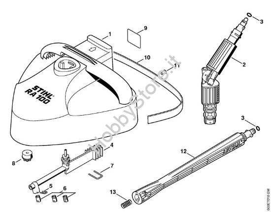 Appliciazioni pulitrice per superfici RA 100 Idropulitrice elettrica (RE) RE 126 K della marca STIHL