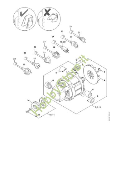 Picture of Elettromotore, Cavo di collegamento RE 130 PLUS