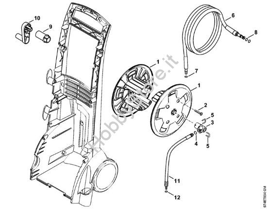 Tamburo avvolgi-flessibile Idropulitrice elettrica (RE) RE 142 PLUS della marca STIHL