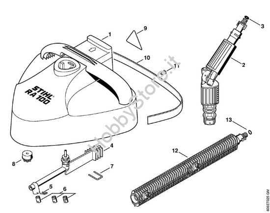 Appliciazioni pulitrice per superfici RA 100 Idropulitrice elettrica (RE) RE 160 K della marca STIHL