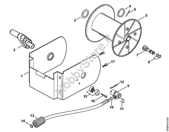 Tamburo avvolgi-flessibile Idropulitrice elettrica (RE) RE 161 K PLUS della marca STIHL