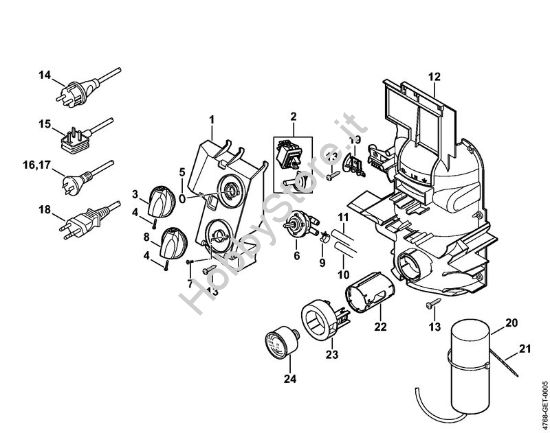 Cassetta di distribuzione Idropulitrice elettrica (RE) RE 163 della marca STIHL