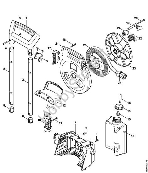 Manico a telaio Idropulitrice elettrica (RE) RE 163 della marca STIHL