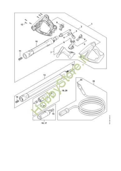 Picture of Pistola, tubo nebulizzatore RE 170