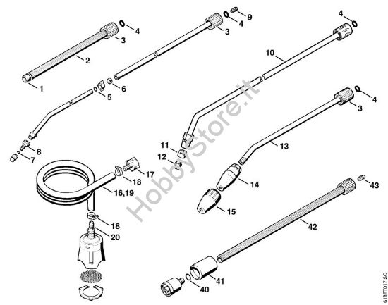 Attrezzi, accessorio a richiesta Idropulitrice elettrica (RE) RE 250 K della marca STIHL