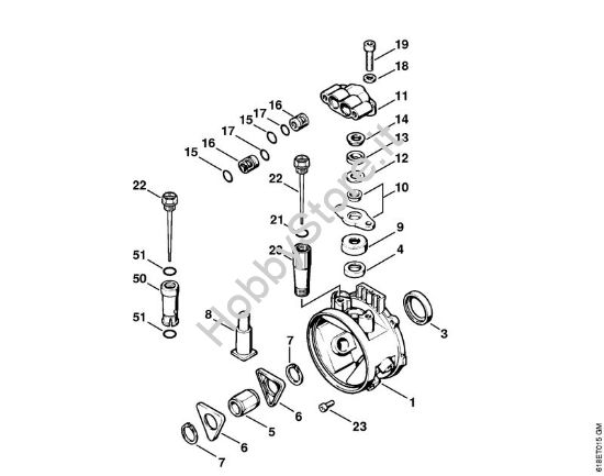 Corpo pompa Idropulitrice elettrica (RE) RE 250 K della marca STIHL