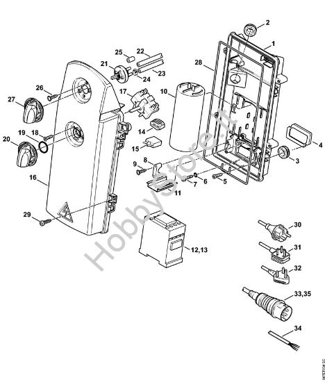 Cassetta di distribuzione, cavo di collegamento Idropulitrice elettrica (RE) RE 281 PLUS della marca STIHL