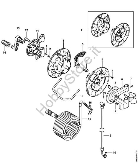Tamburo avvolgi-flessibile Idropulitrice elettrica (RE) RE 282 PLUS della marca STIHL