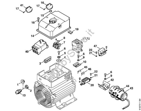Scatola interruttore Idropulitrice elettrica (RE) RE 310 K della marca STIHL