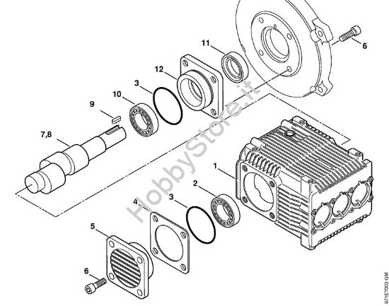 Pompa, albero a camma Idropulitrice elettrica (RE) RE 361 della marca STIHL
