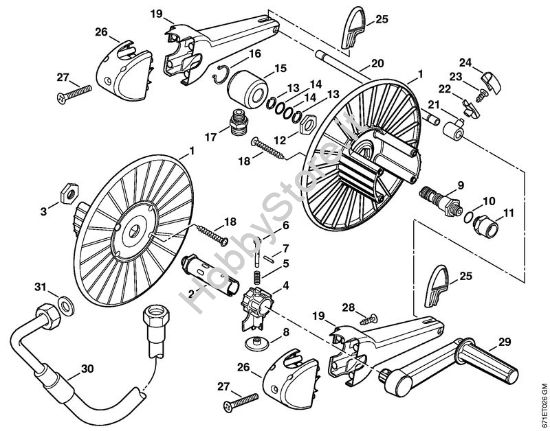 Tamburo avvolgi-flessibile Idropulitrice elettrica (RE) RE 361 PLUS della marca STIHL