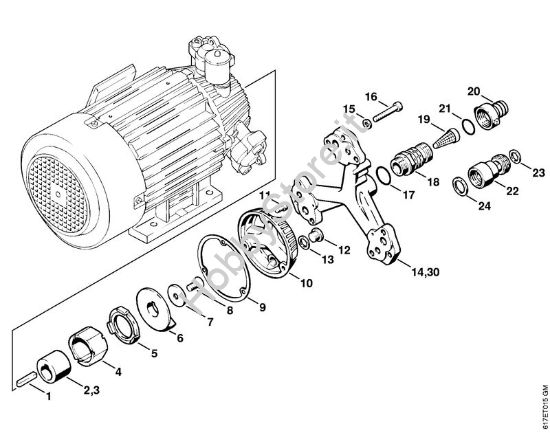 Corpo pompa Idropulitrice elettrica (RE) RE 401 K della marca STIHL