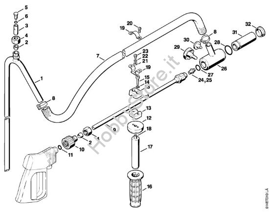 Dispositivo per getto di sabbia a umido Idropulitrice elettrica (RE) RE 401 K della marca STIHL