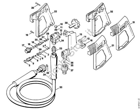 Pistola Idropulitrice elettrica (RE) RE 401 K della marca STIHL