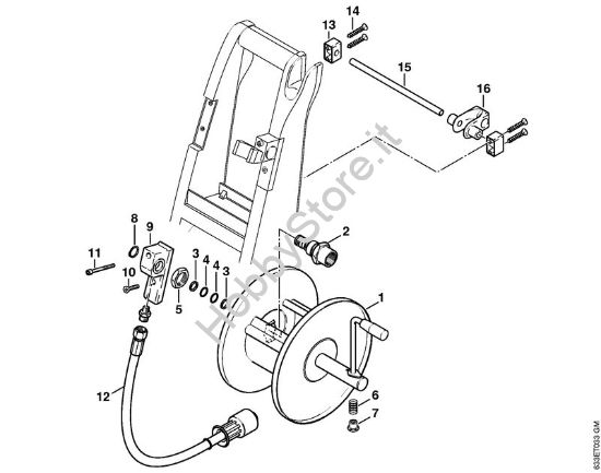Tamburo avvolgi-flessibile Idropulitrice elettrica (RE) RE 460 K della marca STIHL