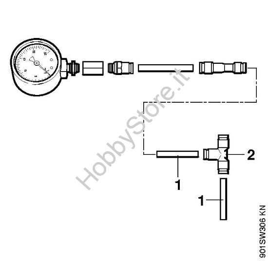 Manometro Idropulitrice elettrica (RE) RE 520 W della marca STIHL